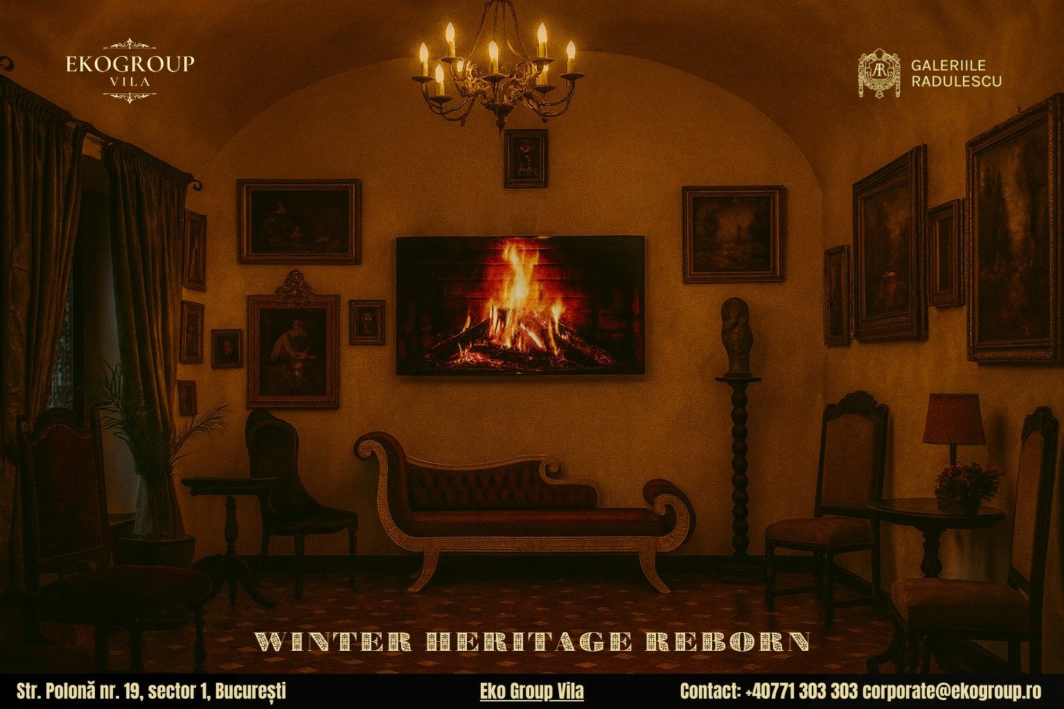 Obiceiuri de iarnă din Bucureștiul regal, retrăite în atmosfera Crăciunului anilor ’30 la Eko Group Vila