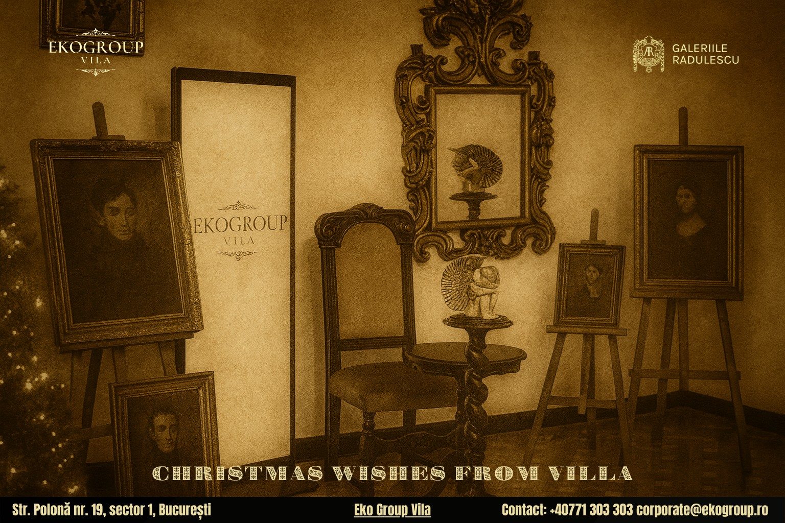 Urări de Crăciun inspirate din perioada interbelică: o experiență unică la Crăciunul anilor ’30 găzduit de Eko Group Vila